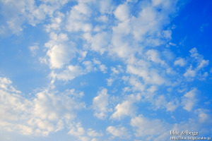 early-evening clouds