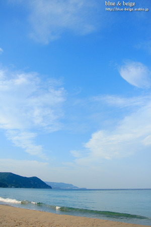 blue sky, blue ocean