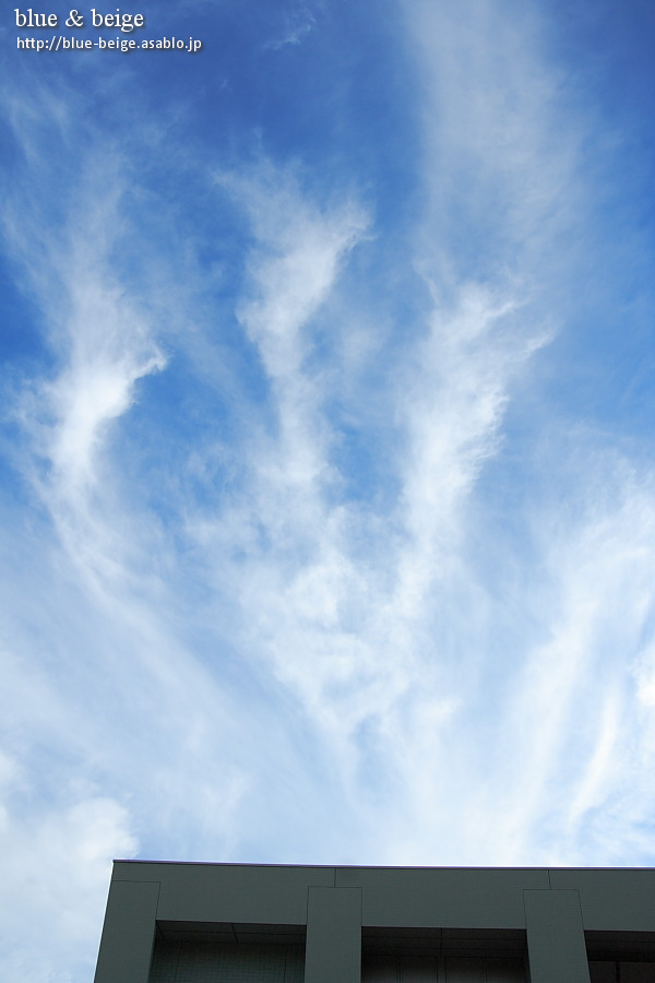 angel clouds over building